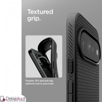 Spigen Liquid Air guminis dėklas - juodas (Google Pixel 11 Pro)